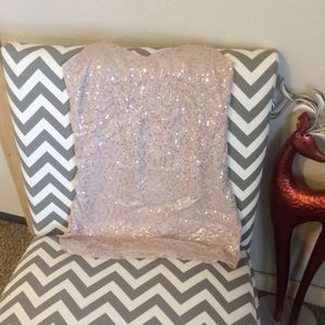 Gorgeous Light Pink Sparkle Tank